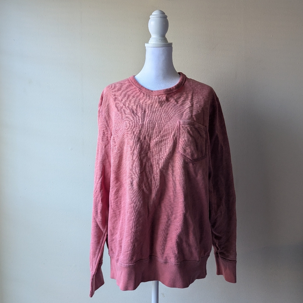 J. Crew Light Washed Red Salmon Long Sleeve Shirt